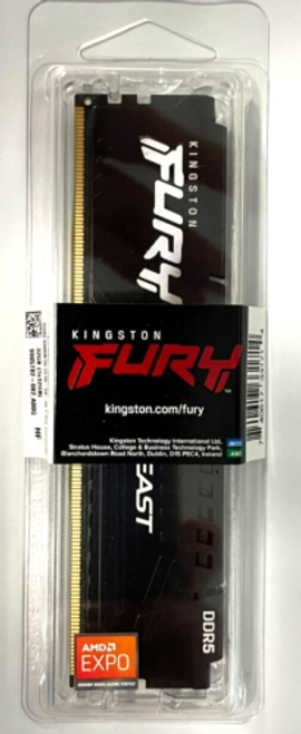 Kingston - Kf560C36Bbe-32 - Fury Beast 32Gb 5600Mt/S Ddr5 Cl36 Desktop Memory