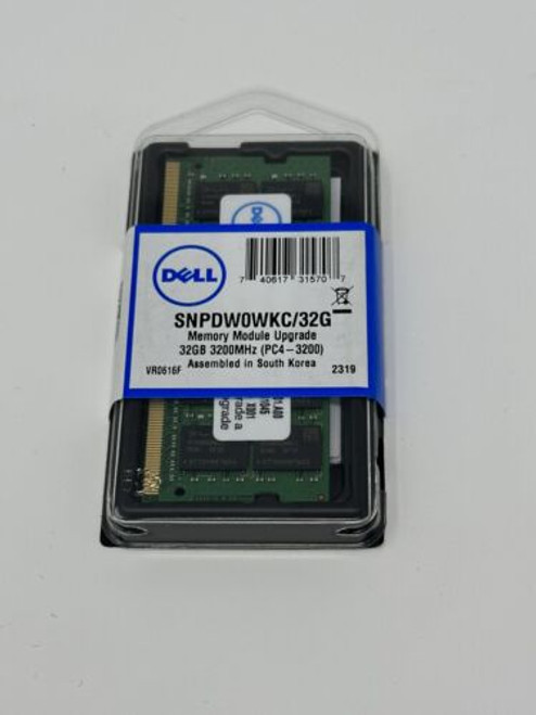 Dell 32Gb Memory Upgrade - Ddr4 - 3200 Mhz - So-Dimm - Ecc - 2Rx8 Snpdw0Wkc/32G