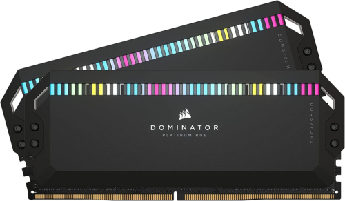 Corsair Dominator Platinum Rgb Ddr5 Ram 32Gb (2X16Gb) (2X16Gb), Black