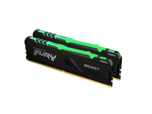 64Gb Kingston Fury Beast Rgb 3600Mhz Cl18 Dimm Ddr4 Dual Memory Kit (2X32Gb)