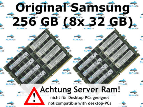 Samsung 256 Gb (8X 32 Gb) Rdimm Ram Ddr4 Fujitsu Primergy Tx2560 M1 Server