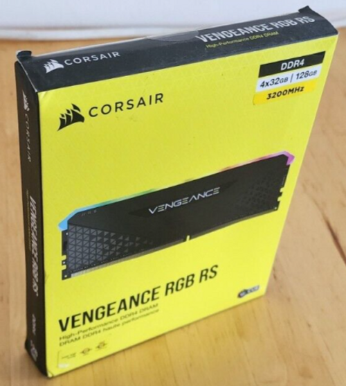 New - Corsair Vengeance Rgb Rs 128Gb (4 X 32Gb) Ddr4 Dram 3200Mhz C16 Memory Kit