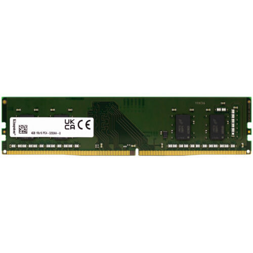 Kingston 4Gb Ddr4 3200 Mhz Pc4-25600 Dimm 288-Pin 1Rx16 Desktop Memory Ram 1X 4G