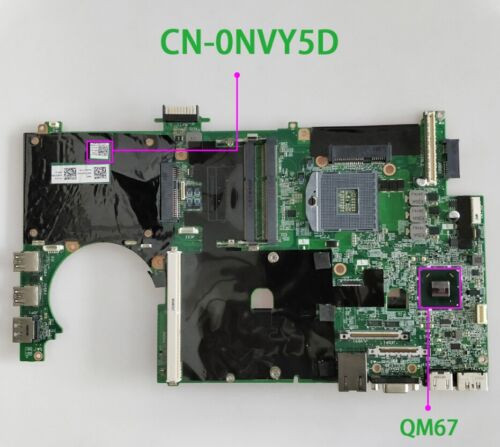 Cn-0Nvy5D For Dell Laptop Precision M6600 02010Ts00-600-G Motherboard