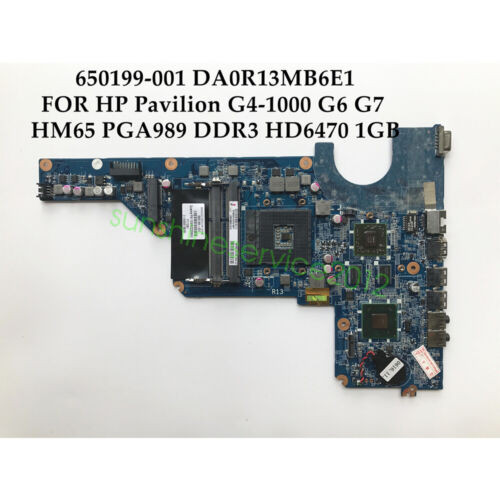 For Hp Pavilion G4 G6 G7 G4-1000 Intel Hm65 Motherboard 650199-001 Da0R13Mb6E1