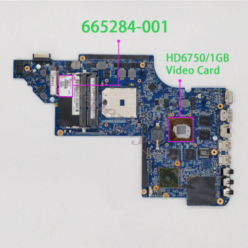 665284-001 For Hp Pavilion Dv6 Dv6-6000 Series Amd Laptop Motherboard Test Ok