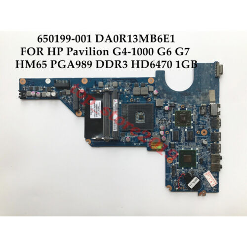 For Hp G4 G4-1000 G6-1000 G7-1000 Intel Hm65 Motherboard 650199-001 Da0R13Mb6E0