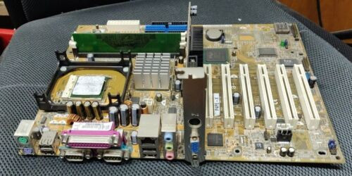 Asus P4Pe-X/C/Si P4Pe-X Socket478 Atx Motherboard W/2.8Ghz Cpu, 256Mb & Vga Card