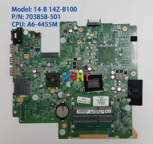 For Hp Laptop Pavilion 14-B Series A70M With A6-4455M Cpu 703858-501 Motherboard
