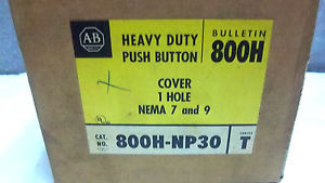 ALLEN BRADLEY HEAVY DUTY PUSHBUTTON COVER 800H-NP30 SER. T 800HNP30