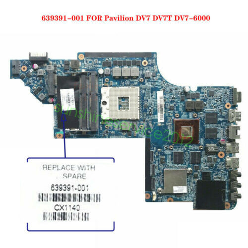 639391-001 For Hp Pavilion Dv7 Dv7-6000 Dv7T Intel Hm65 Hd6770M Motherboard Test