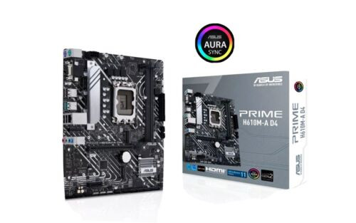 New Intel Core I3-12100F+Asus Prime H610M-A D4 Motherboard - SPW