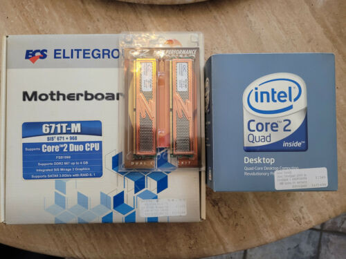 Core2Quad 6600, Ecs 671T-M, Ocz Pc2 6400 2X1 Gig