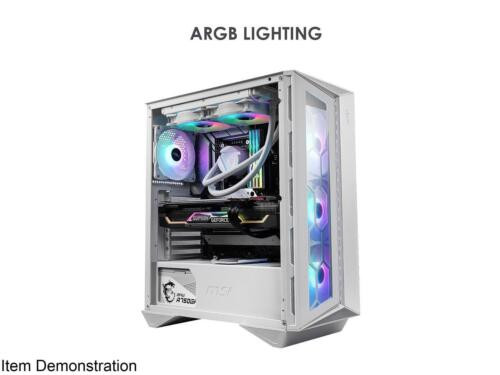 Msi Mpg Gungnir 110R White Abs / Spcc / Tempered Glass Atx Mid Tower Computer