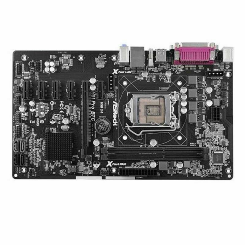 For Asrock H81 Pro Btc Mining Motherboard 6-Gpu Slot Lga1150 Ddr3 Atx Mainboard