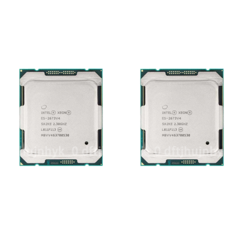 2Pcs Intel Xeon E5-2673 V4 Sr2Ke 2.30Ghz 20-Core Lga 2011-3 Cpu Processor