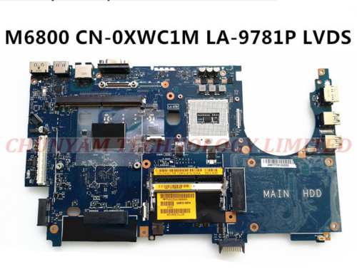 Xwc1M System Board Qm87 Ddr3 32G Mxm Graphics La-9781P For Dell Precision M6800