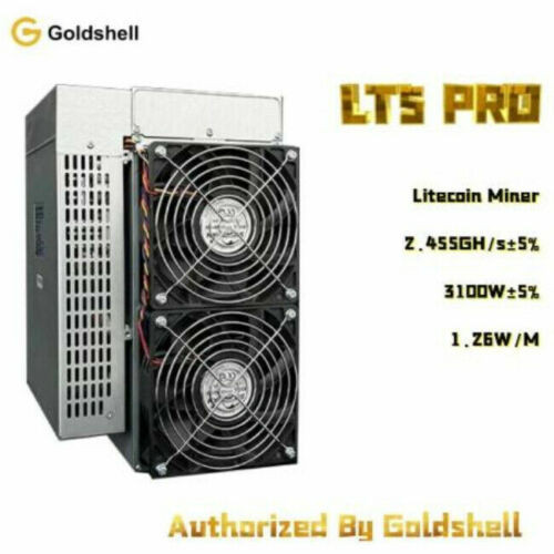 New Goldshell Lt5-Pro Litecoin Miner 2.45 Gh/S 3100W Scrypt For Ltc