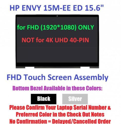 L82481-440 Nv156Fhm-N4T Oem Hp Lcd 15.6" Fhd Envy 15M-E 15M-Ee0013Dx