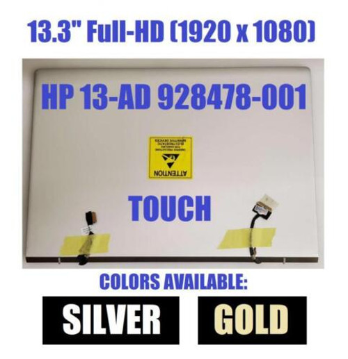 Hp Envy 13-Ad100Ca 13T-Ad100 13.3" Lcd Display Touch Screen Assembly Fhd