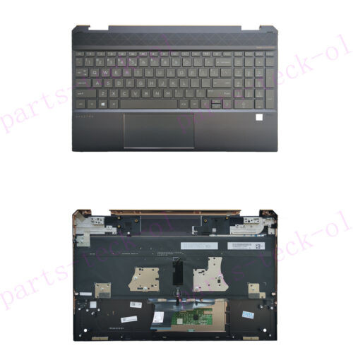 New For Hp X360 Spectre 15-Eb Palmrest Touchpad Backlit Keyboard L95655-001 Us