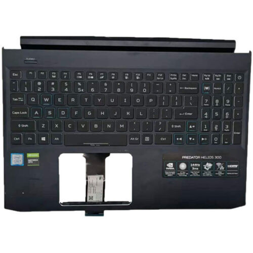 For Acer Predator Helios 300 Ph315-53 Palmrest Backlit Keyboard 6B.Q7Xn2.001