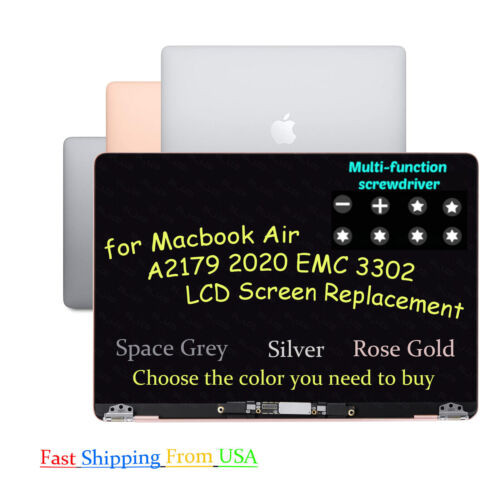 New For Apple Macbook Air 13" A2179 2020 Lcd Full Screen Assembly 661-15391