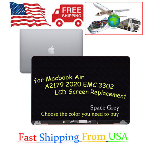 For Macbook Air 13" A2179 2020 Emc 3302 Lcd Screen Space Gray Full Assembly