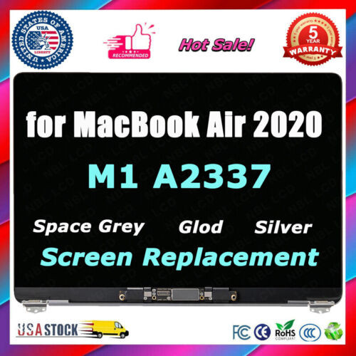 Lcd Screen Display Assembly For Apple Macbook Air A2337 M1 Gray Silver Gold A++