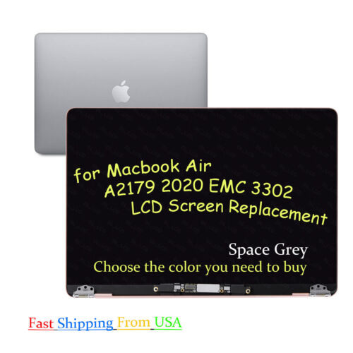 Space Gray For Macbook Air 13" A2179 2020 Emc 3302 Lcd Screen Display Assembly