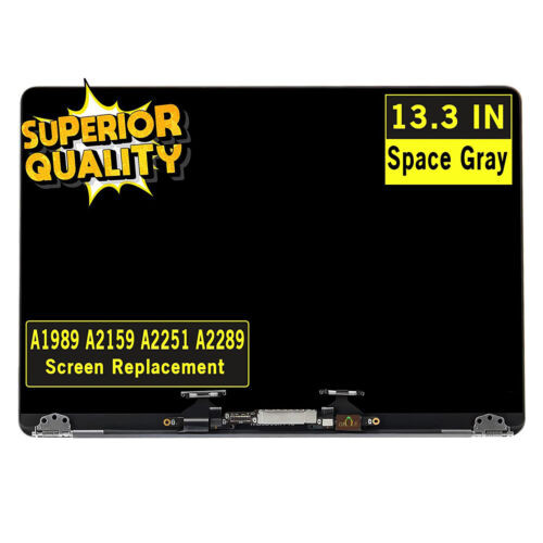 New For Macbook Pro 13.3" A2159 2019 Space Gray Lcd Screen Display Full Assembly