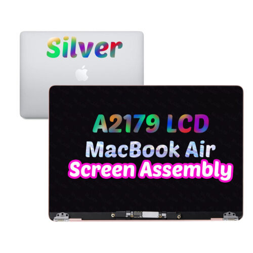 Silver For Macbook Air 13" A2179 2020 Emc 3302 Lcd Screen Display Full Assembly