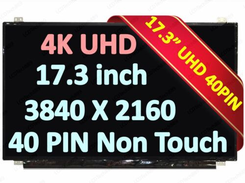 Brand New 4K Uhd 17.3" Lcd Led Screen Replacement  B173Zan01.0 Hw: 2A 4A