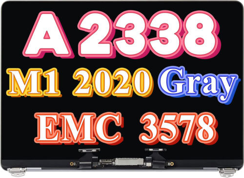 Apple Macbook Pro A2338 Retina Display Screen Assembly 13.3" Emc3578 Space Grey.