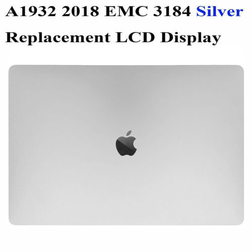 New Apple Macbook Air 13" A1932 Late 2018 Silver Full Lcd Screen Assembly A+++