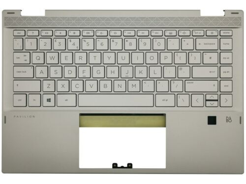 Hp Pavilion 14-Dw Palmrest Cover Keyboard Uk Silver L96521-031