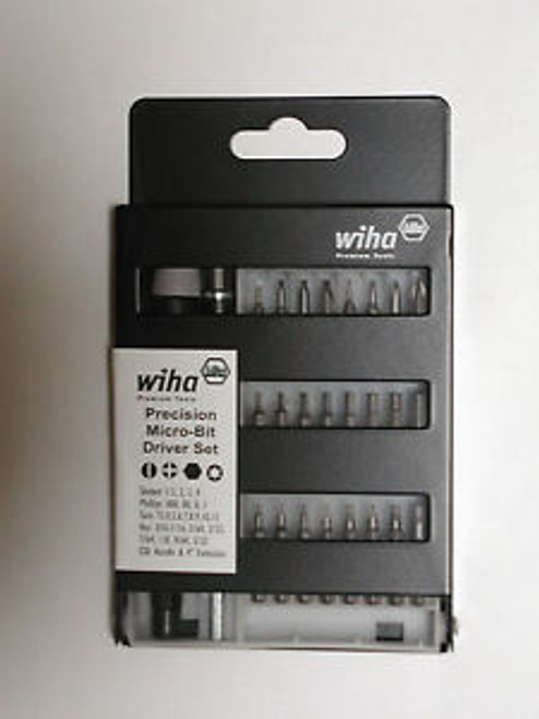 Wiha 27 pc Precision 4 mm Micro Bit Screwdriver Set 75992