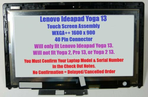 Ibm Lenovo Ideapad Yoga 13 2191 Series 13.3" Lcd Display Touch Screen Frame