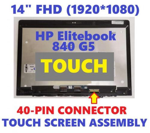 L18314-001 Hp Elitebook 840 G5 Panel Kit Fhd Ag Uwva 300N Privacy Touch Bezel