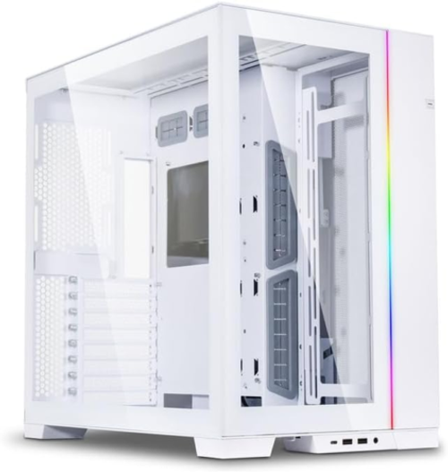 Li Pc-O11 Dynamic Evo Snow White Atx Full Tower Gaming Computer Case - O11Dew