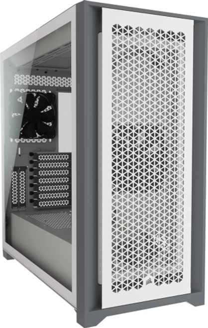 5000D Airflow Tempered Glass Mid-Tower Atx Pc Case - White