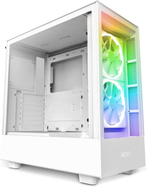 H5 Elite Compact Atx Mid-Tower Pc Gaming Case  Built-In Rgb Lighting  Tempered