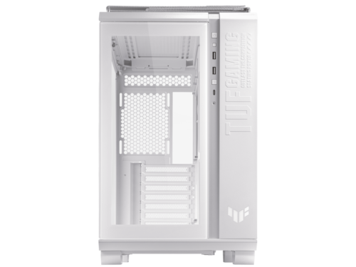Asus Tuf Gaming Gt502 White Atx Mid-Tower Computer Case With Front Panel Rgb