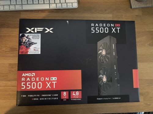 Xfx Rx 5500 Xt Thicc Ii Pro 8Gb Gddr6 Graphics Card (Rx55Xt8Dfd6)