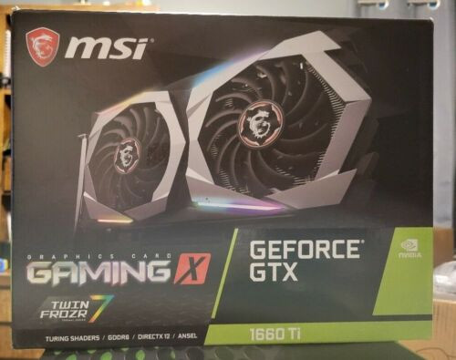 Msi G1660Tgx6 Geforce Gtx 1660 Ti 6Gb Gddr6 Gaming X Graphics Card Excellent