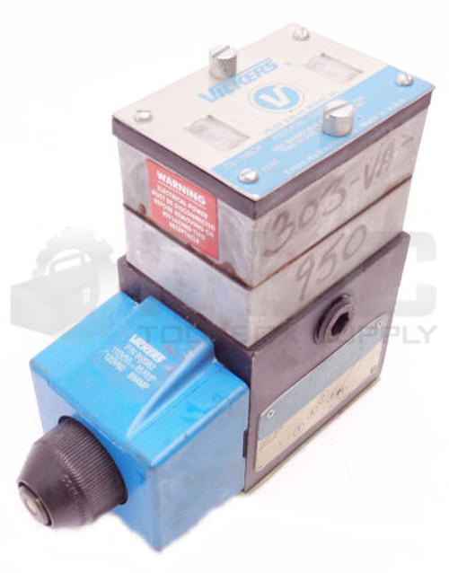 New Vickers 02-119836 Pbdg4S4L-012A-B-60 Valve W/868982 Coil 110/120V 50/60Hz