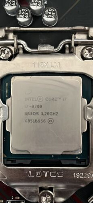Intel I7 8700 Cpu With Msi Motherboard