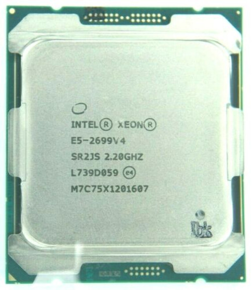 Intel Xeon E5-2699 V4 2.2 Ghz 22 Core Sr2Js (Cm8066002022506) Processor W/Grease