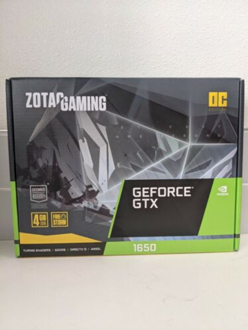 Zotac Gaming Geforce Gtx 1650 Oc 4Gb Gddr6 128-Bit Gaming Graphics Card