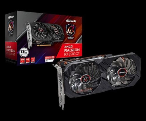 Asrock Rx6500 Xt Challenger Itx 4Gb, 4Gb Ddr6, Pcie4, Hdmi, Dp, 2815Mhz Clock